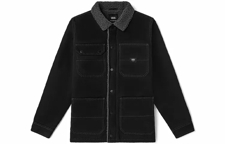 Vans Jackets Men's Black Lapel Moderate Other