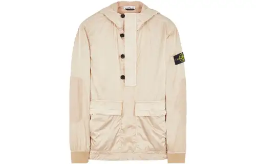 STONE ISLAND Solid Color Jackets & Coats Men's Beige