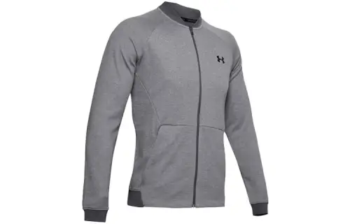 Under Armour Jackets Men's Gray Baseball Collar Moderate Workwear