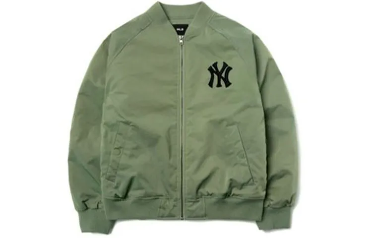 MLB Jackets Unisex Green Baseball Collar Moderate Other