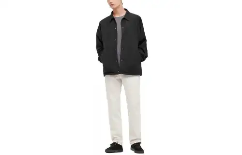 UNIQLO Jackets Unisex Black Lapel Moderate Other