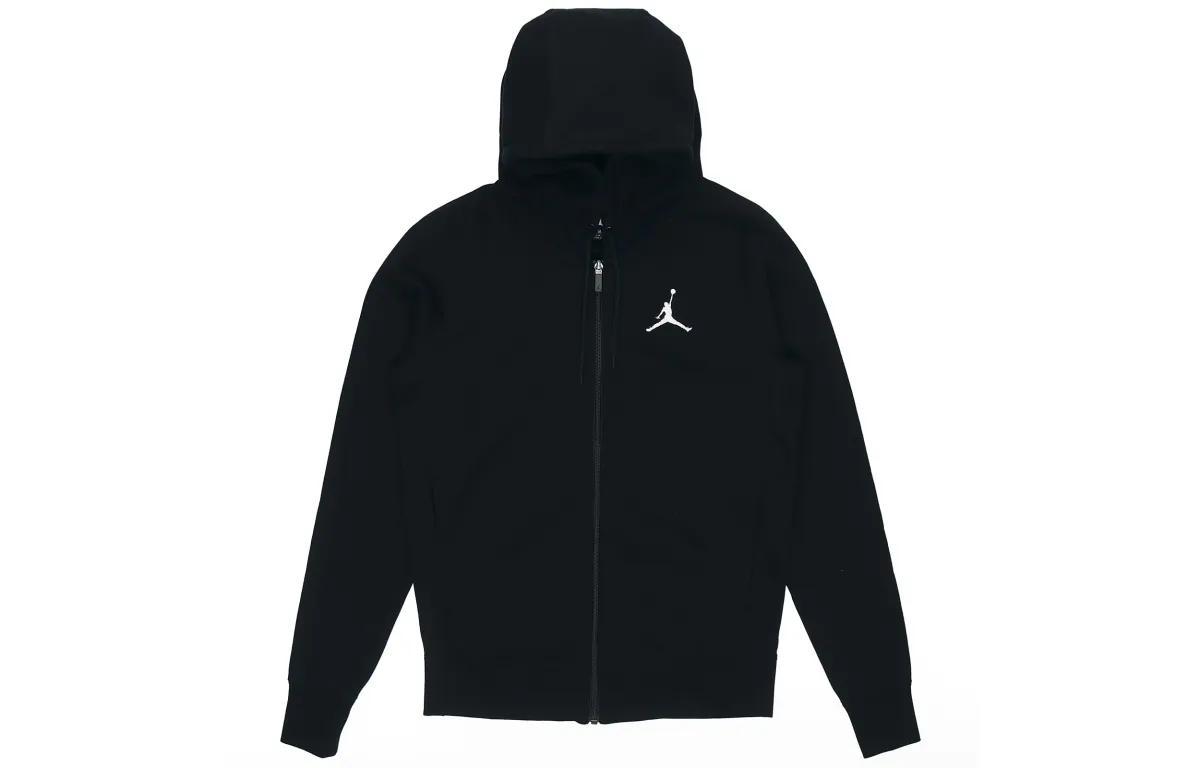 Jordan Embroidered Knit Jackets Men's Black Hooded Moderate Other