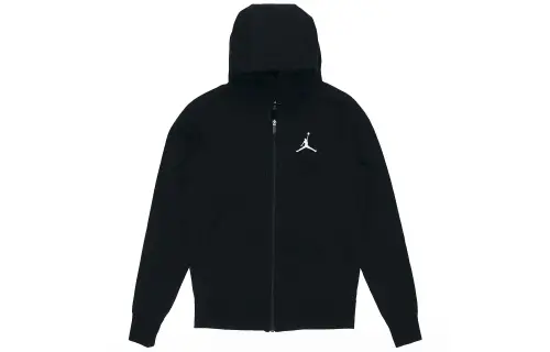 Jordan Embroidered Knit Jackets Men's Black Hooded Moderate Other