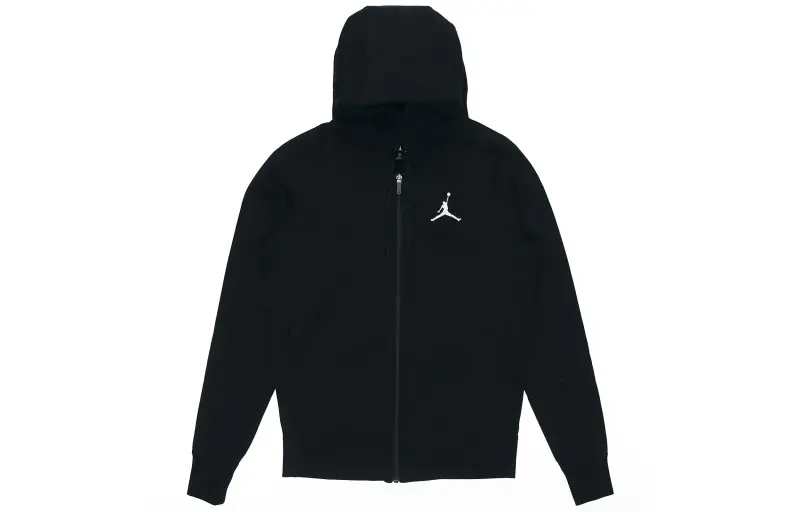 Jordan Embroidered Knit Jackets Men's Black Hooded Moderate Other