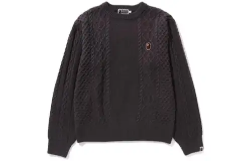 Bape Ape Head One Point Knit Sweater