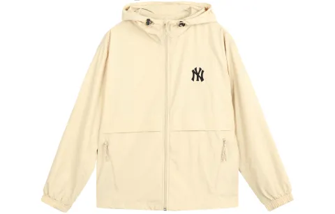 MLB New York Yankees Jacket Unisex Beige Yellow