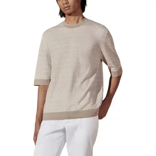 HERMES SS24 Knitwear Men's Sand Yellow