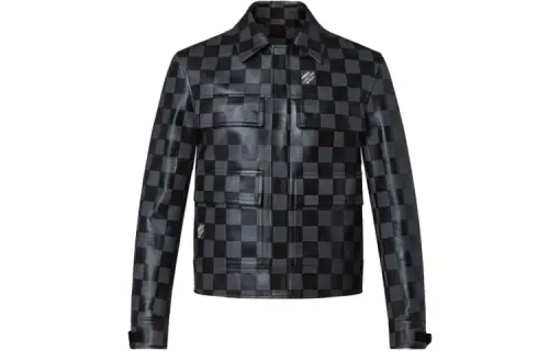 LOUIS VUITTON Damier Leather Jacket