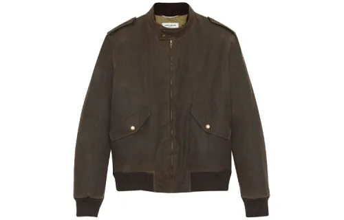 SAINT LAURENT SS21 Jackets & Coats Men's Dark Khaki