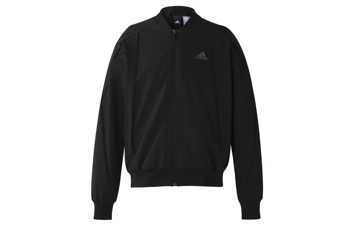 Adidas Jackets Men's Black Stand Collar Moderate Other