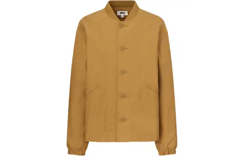 UNIQLO Jackets Men's Mustard Baseball Collar Moderate Other