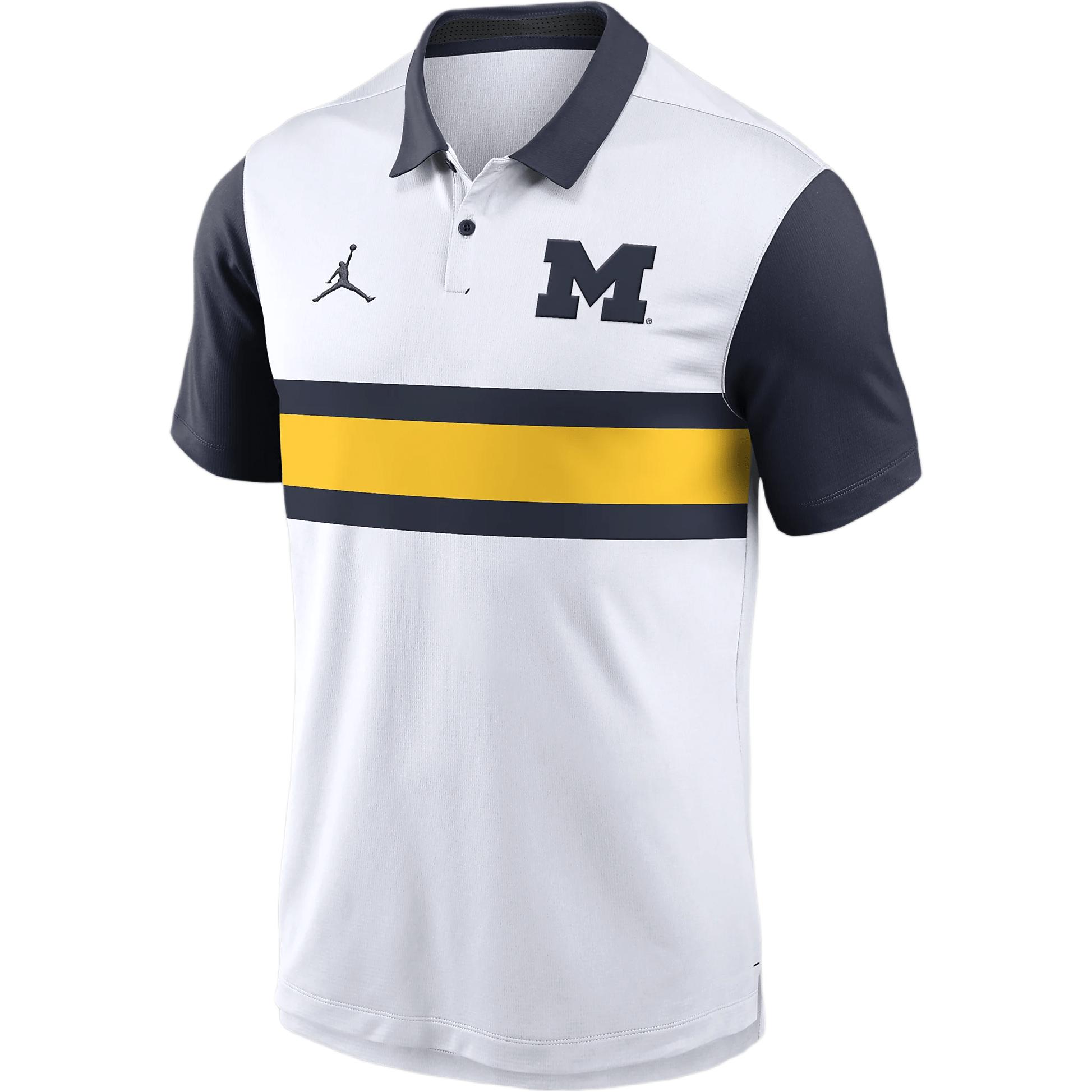Jordan Michigan Wolverines Primetime Campus Vapor Men's Jordan Dri-FIT College Polo