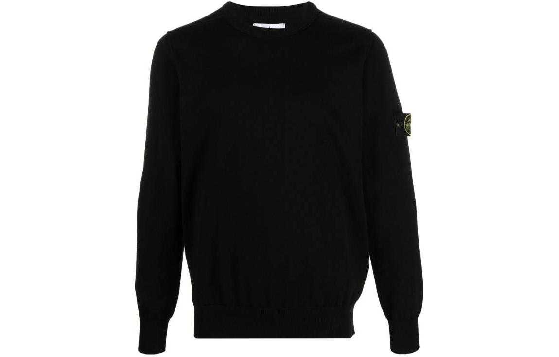 Мужское худи STONE ISLAND Sweater (черное)