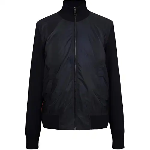 PRADA Jackets Men's Dark Blue Turtleneck Moderate Other