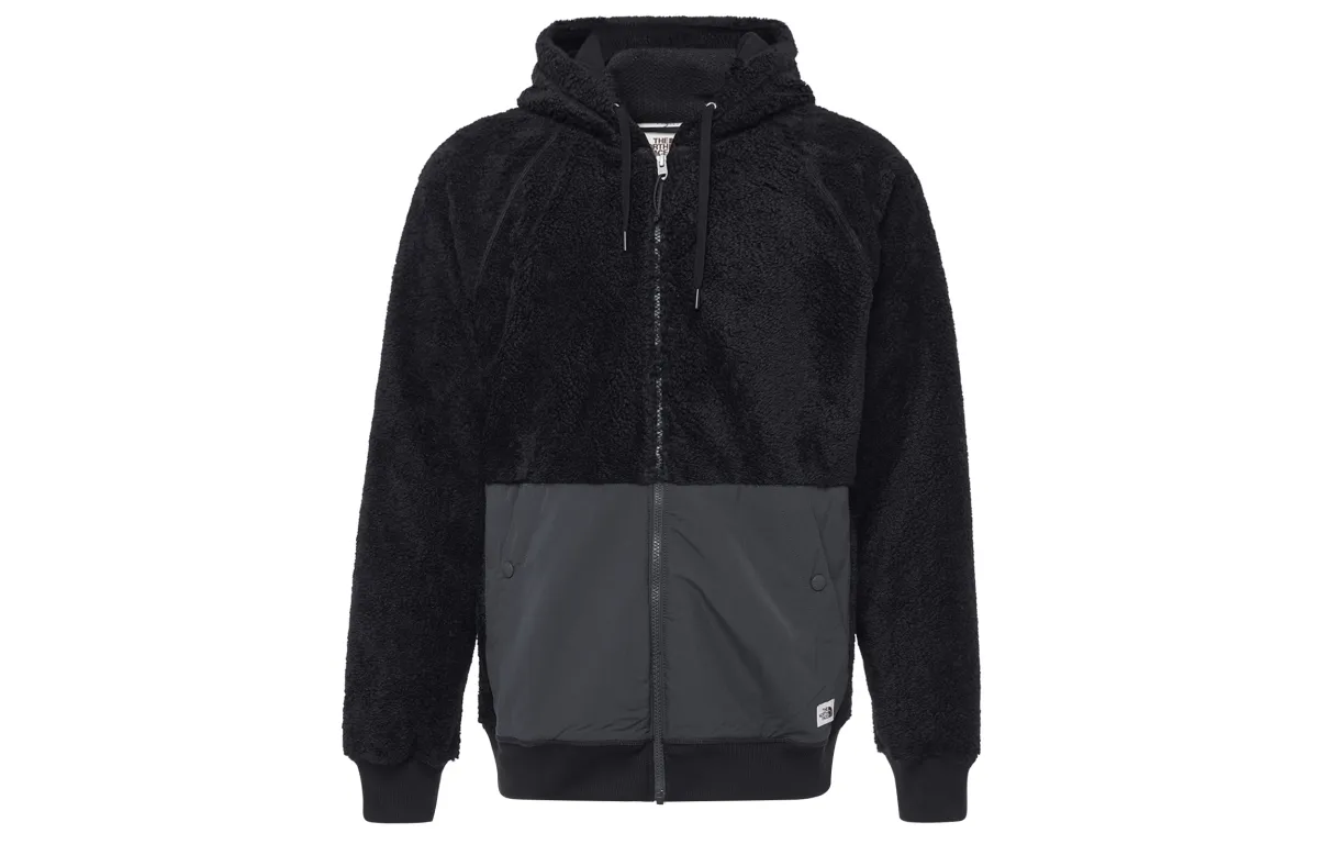 THE NORTH FACE Pocket Fleece Hooded Logo Jacket Men's Black