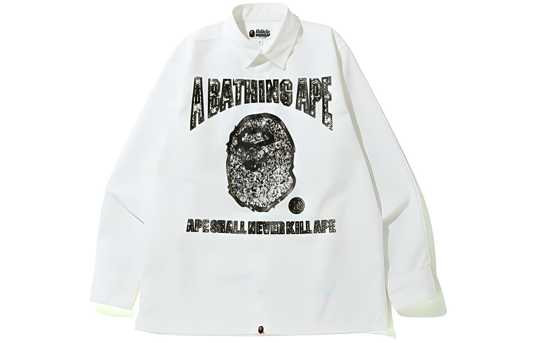 Мужская рубашка A BATHING APE (черная)