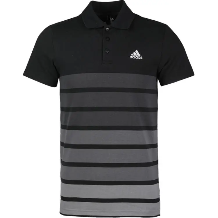 Adidas Polo Shirts Men's Black Polo Collar Moderate