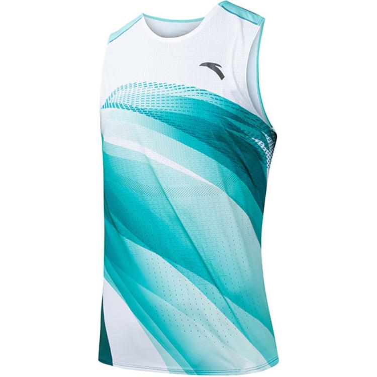Anta Running Collection Running Tank Top Men’s Distant Mountain Turquoise