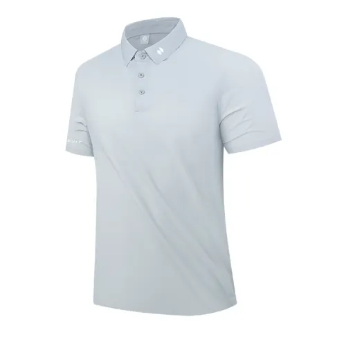 HOTSUIT Comfortable breathable elastic sports silk quick dry polo, with short sleeve