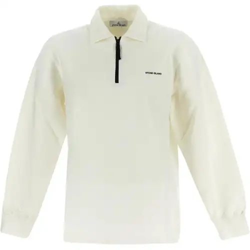 STONE ISLAND Polo Shirt Men's Ecru