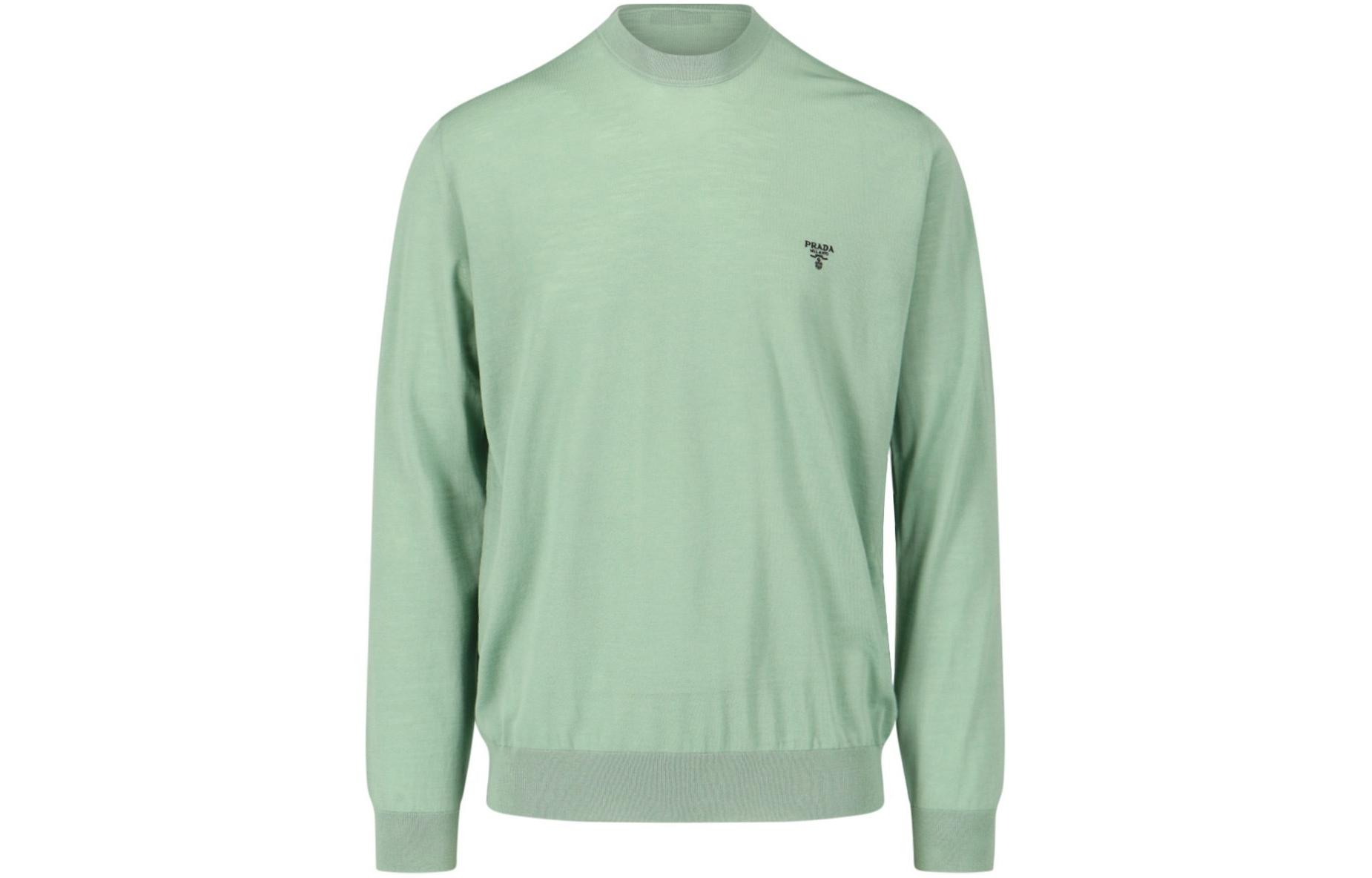 Мужская кофта Prada PRADA Logo (зеленая)