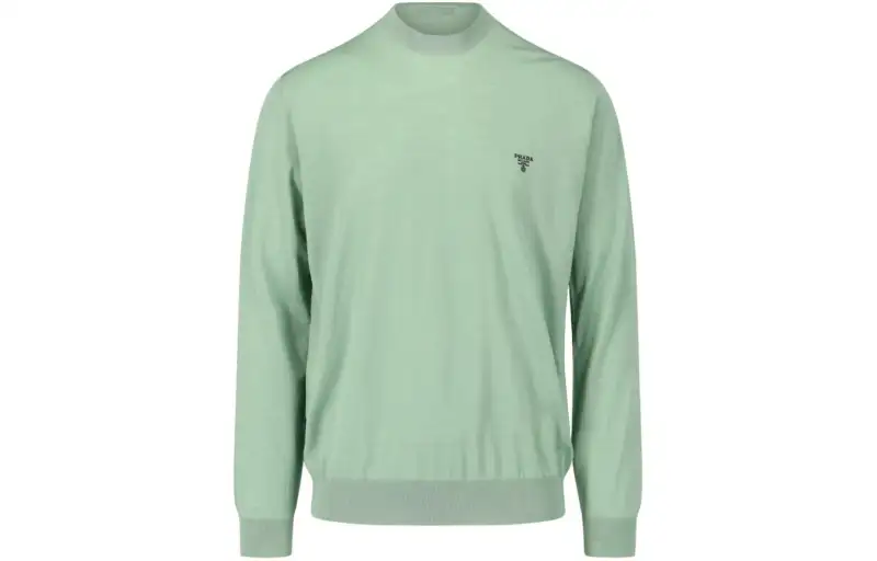 PRADA Logo Embroidered Crewneck Jumper