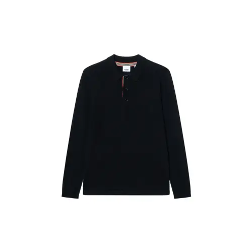Burberry SS24 Polo Shirt Men's Black
