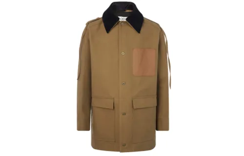 LOEWE Jackets Men's Earth Yellow Lapel Moderate Other