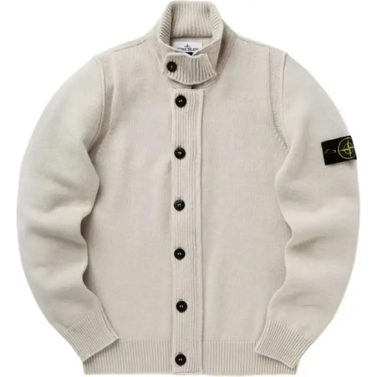 Stone Island button-fastening patch-pocket cardigan