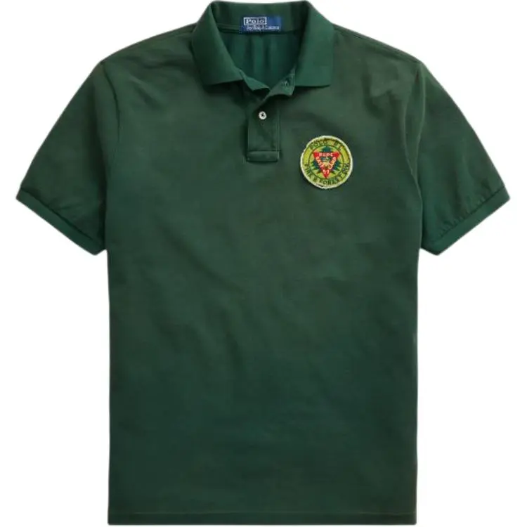 Polo Ralph Lauren Polo Shirt Custom Slim Fit Men's Dark Green