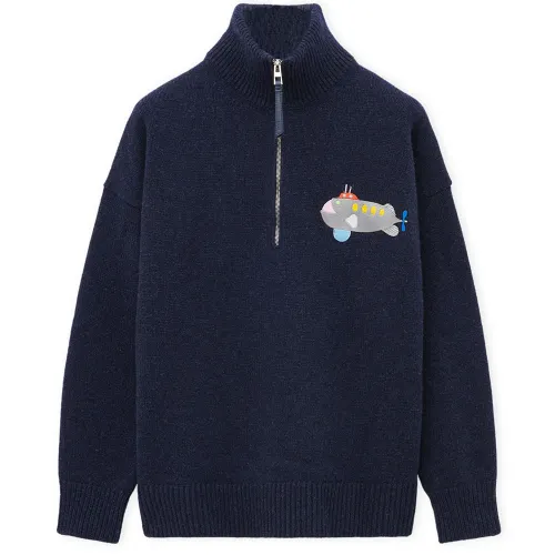 LOEWE x Suna Fujita SS25 Sweater Men's Dark Blue