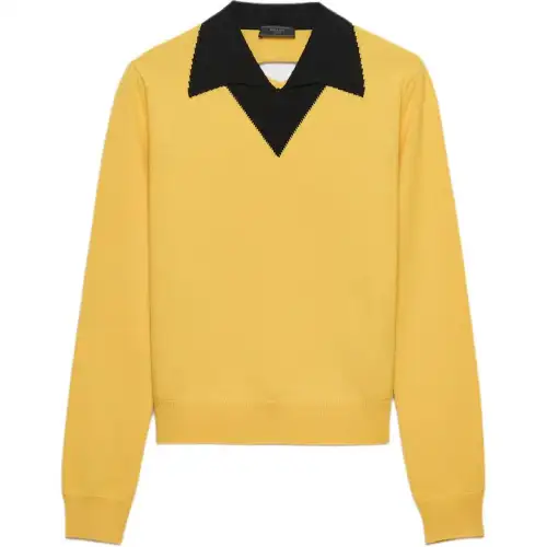 PRADA SS25 Sweater Men's Yellow