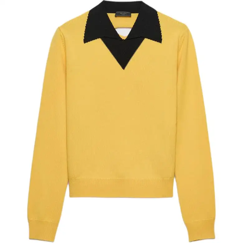 PRADA SS25 Sweater Men's Yellow