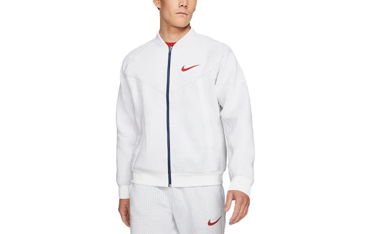 Nike Jackets Men's White Baseball Collar Moderate Other