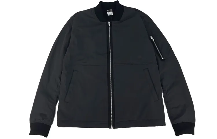 Nike Jackets Men's Black Stand Collar Moderate Other