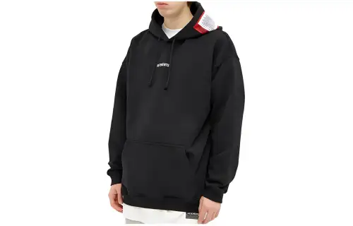 Vetements Sweatshirts Men's Black Crew Neck Thickened Other