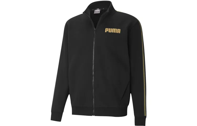 PUMA Jackets Men's Black Stand Collar Moderate Other