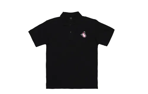 UNIQLO Polo Shirts Unisex Pink Polo Collar Moderate Straight Fit
