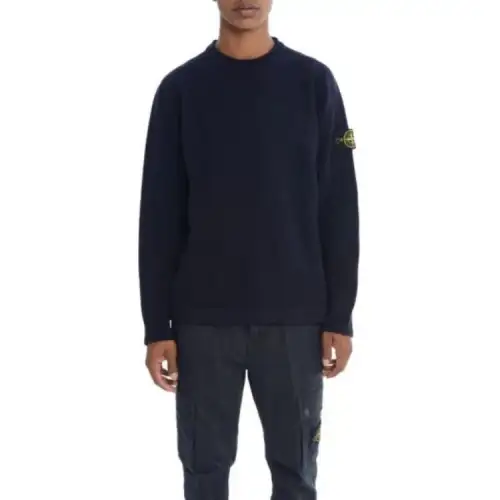 STONE ISLAND Logo Patch Crewneck Jumper