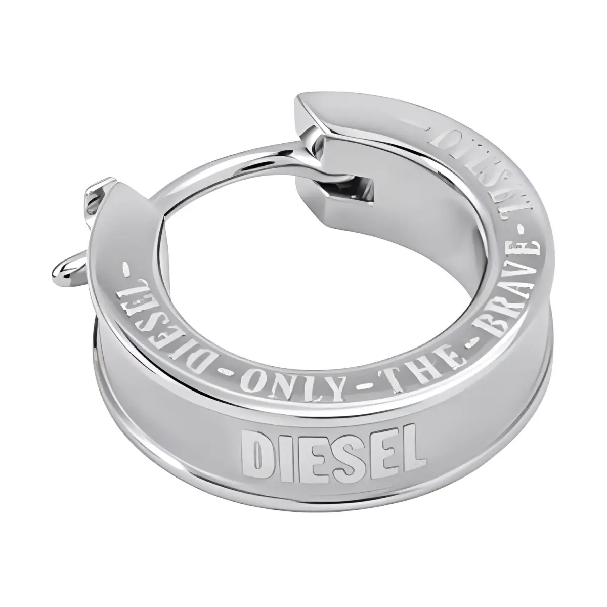 DIESEL Stainless Steel Earrings Women's Silver