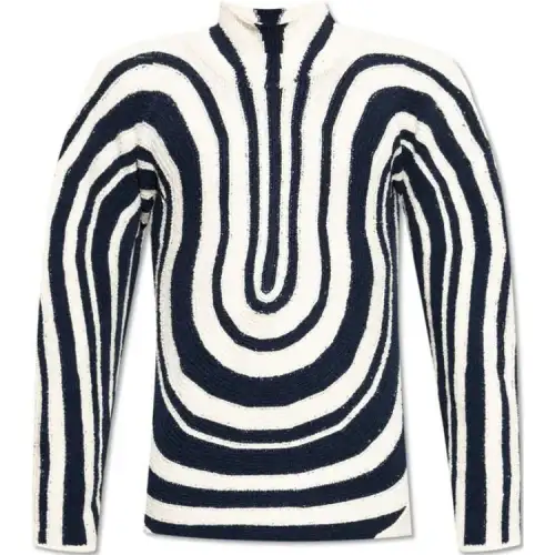 Bottega Veneta Patterned Turtleneck Sweater