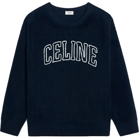 CELINE Oversized Ribbed Wool Sweater