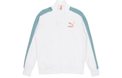 PUMA Jackets Men's White Stand Collar Moderate Other