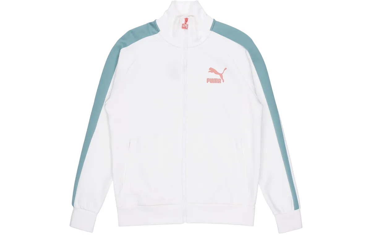 PUMA Jackets Men's White Stand Collar Moderate Other