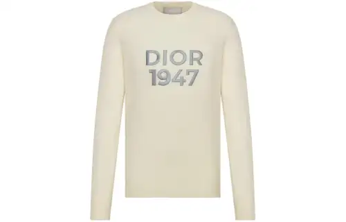 DIOR Crew Neck Sweater Men's Beige