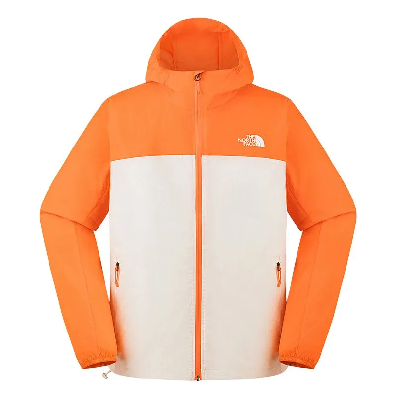 THE NORTH FACE Urban Exploration Sun Protection Clothing Men's A4O/Dune White/Orange Hooded Thin