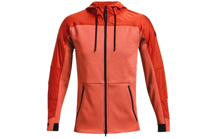 Under Armour ColdGear Jackets Men's Orange Hooded Moderate Other