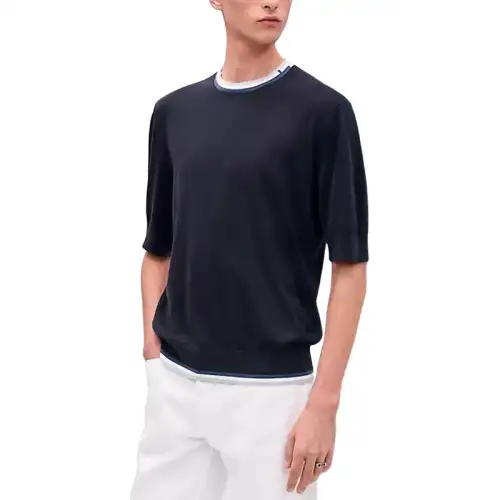 HERMES SS25 Sweater Men's Marine Blue
