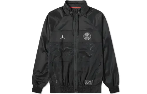 Jordan PSG Jackets Men's Black Stand Collar Moderate Pilot