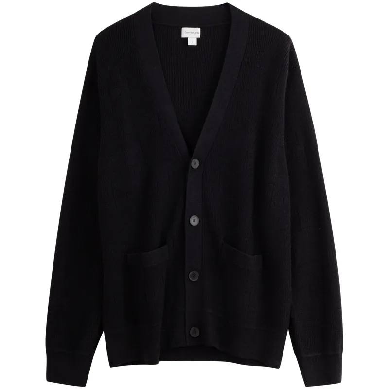 CALVIN KLEIN Knitted Fabric Cardigan Men's